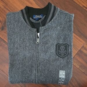 Polo by Ralph Lauren Charcoal Zip-Up Sweater